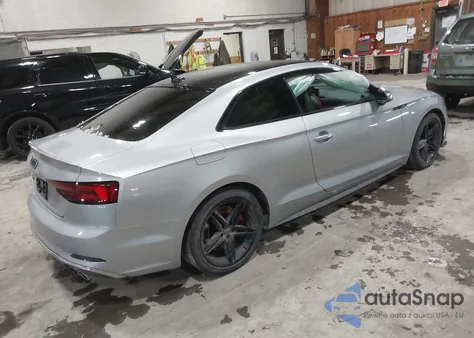 2018 Audi S5 3.0T Premium Plus z USA, uszkodzony, nr VIN WAUP4AF51JA057408